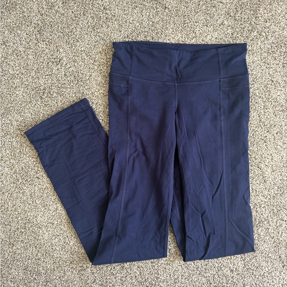 Athleta Navy High-Rise Stretch Leggings